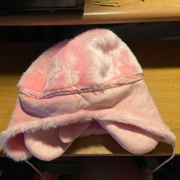 Smart Kids Pink Hat and Mitts Set Faux Suede Girls Size 7-14 NWT - Picture 7 of 8